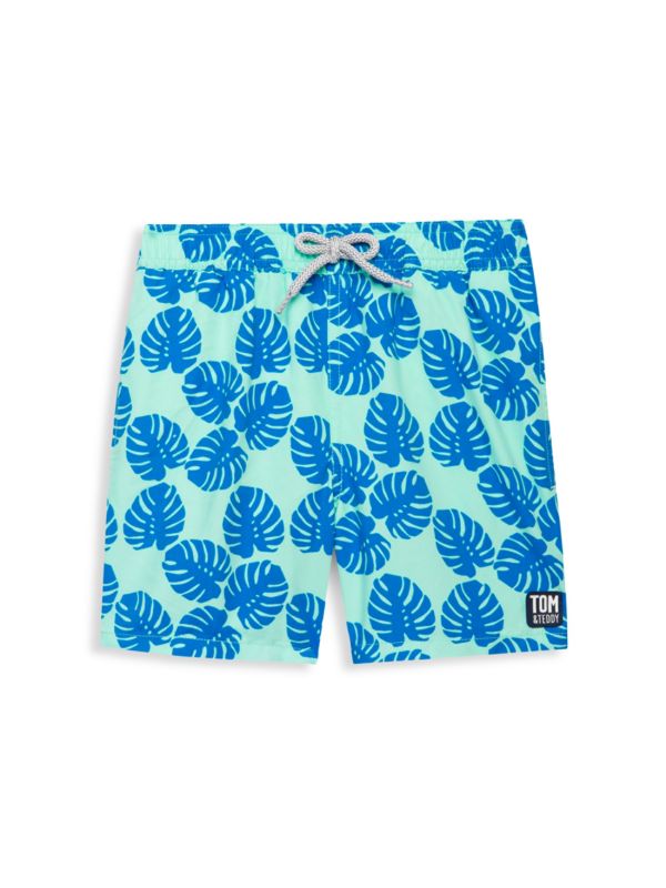 Tom & Teddy Baby's, Little Boy's & Boy's Leaf Swim Trunks